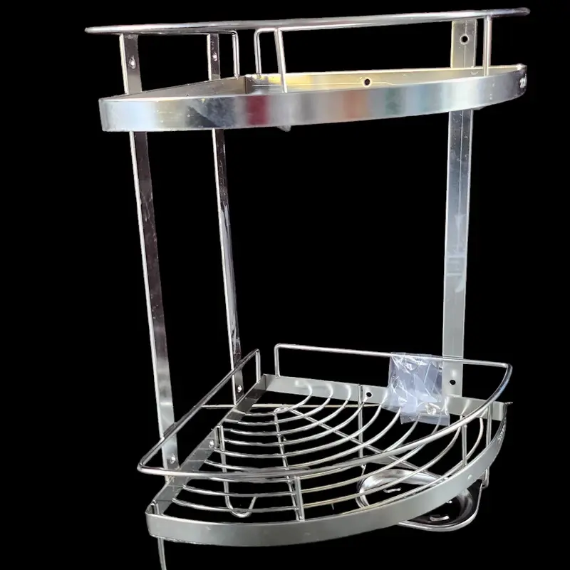 Kệ góc 20cm. 25cm 2 tầng XÀ BÔNG inox 304 phòng tắm 5