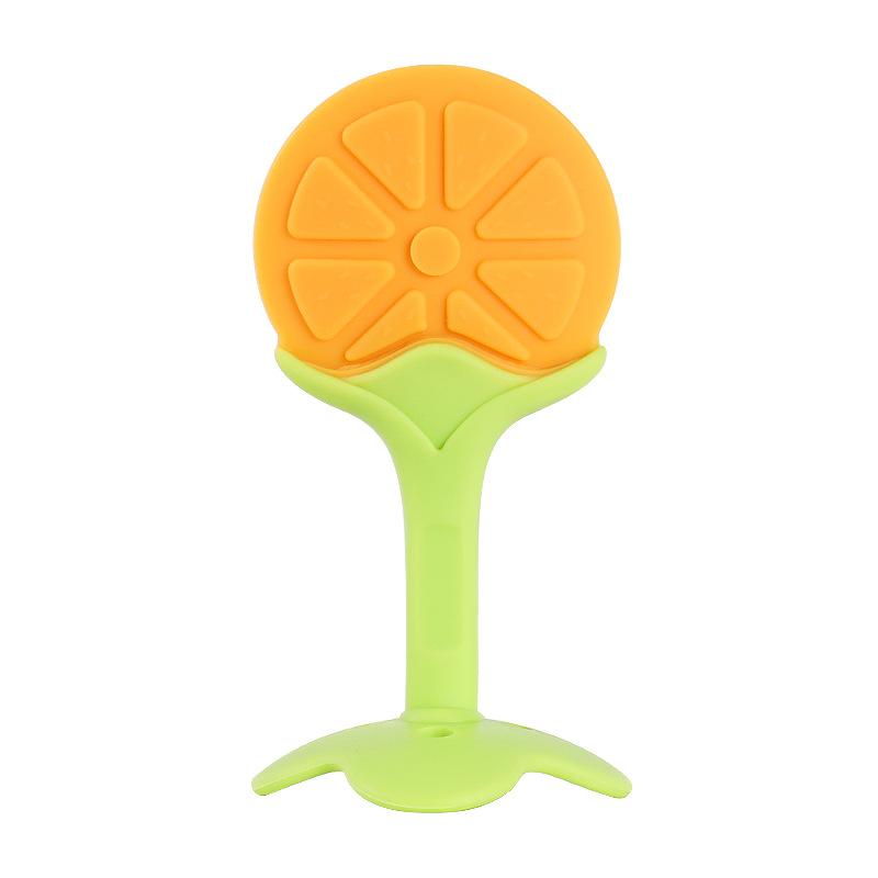 Baby Fruit Siliconec Teethers Kids Chew Tooth Toys Baby Dental Care Strengthening Tooth Newborn Teether Soothing Chew Toy 7