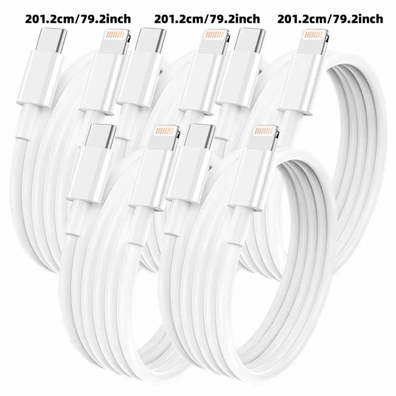 20W 6.6FT Type-C Fast Charging Cable for iPhone iPad Mini, Car Fast Charger, Phone Accessories, Mini Travel Products, Gifts For Boyfriend, Quick Charger, USB Cable, USB Charger Connector, Charger Set 4