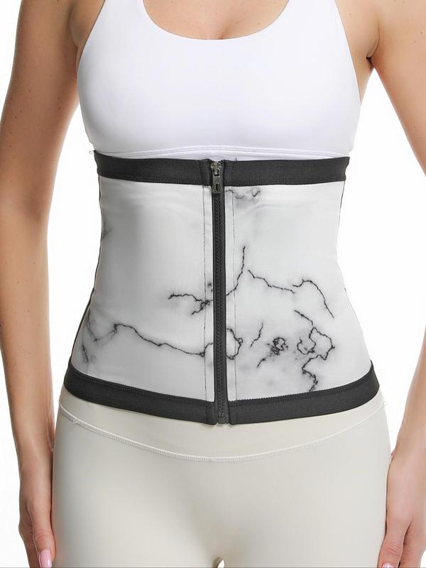 Women's Minimalist Zipper Sauna Sweat Belt, Sweat Waist Trimmer Belt, Tummy Control Fitness Waist Trainer, Sports Compression Belt, Gym Sportswear for Lady, Sport & Outdoor Clothing, Clothes for Women, Gym Wear, Curve Fashion, Gym Clothing 4