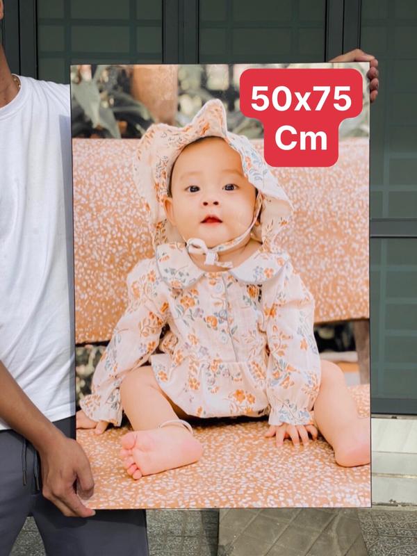 50x75 cm Ảnh tráng gương 4K HD treo tường decor trang trí