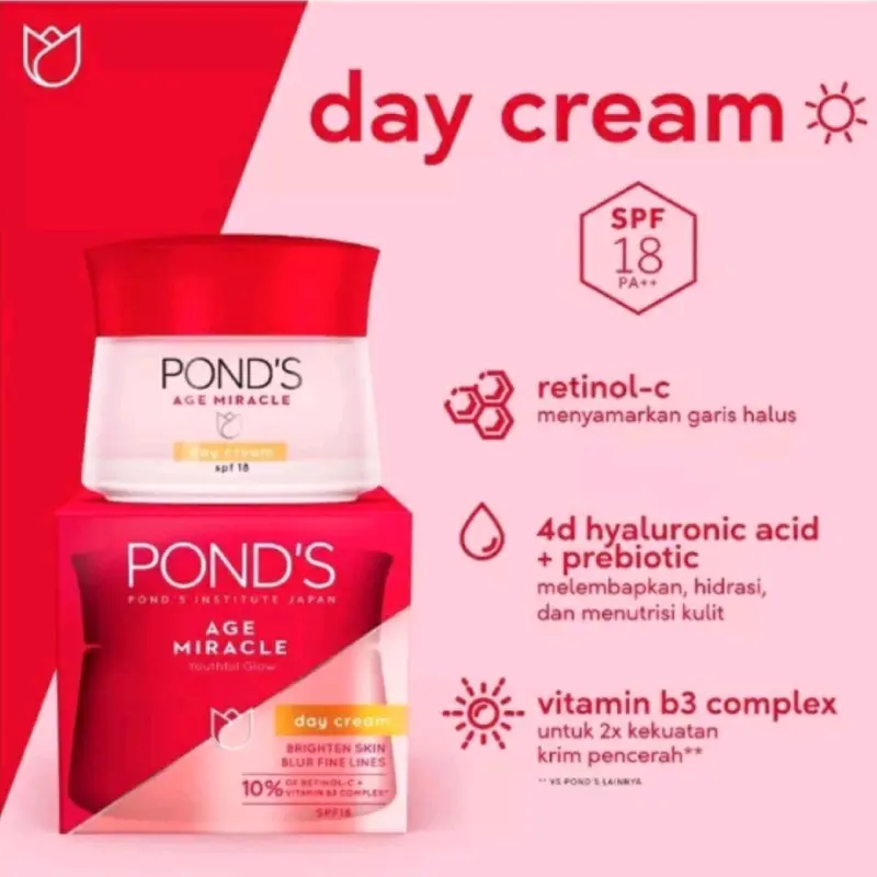 Pond's age MIRACLE Day Cream & Night Cream 10gr 2