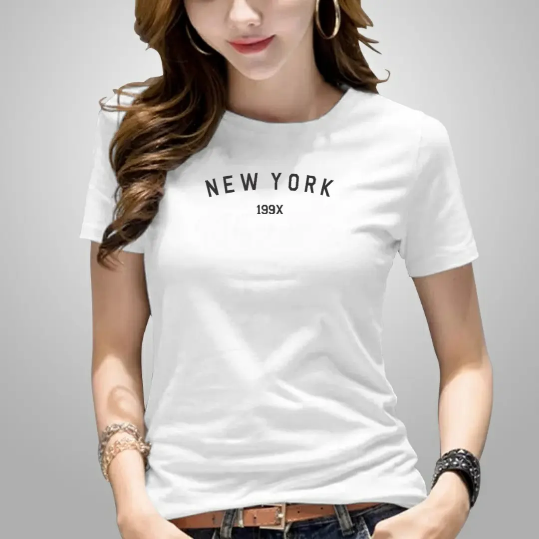 Kaos wanita termurah motif NEWYORK