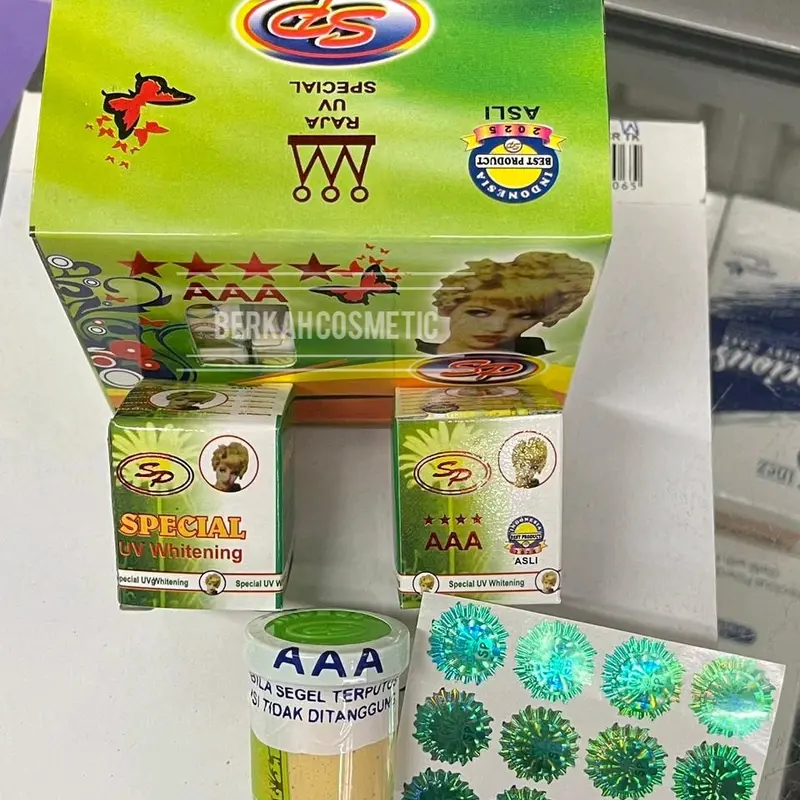 3 pcs Sp Raja AAA Segel Ori Untuk 2in1 Hidrasi Kulit Kering Mencerahkan Wajah Facial Pencerah 3
