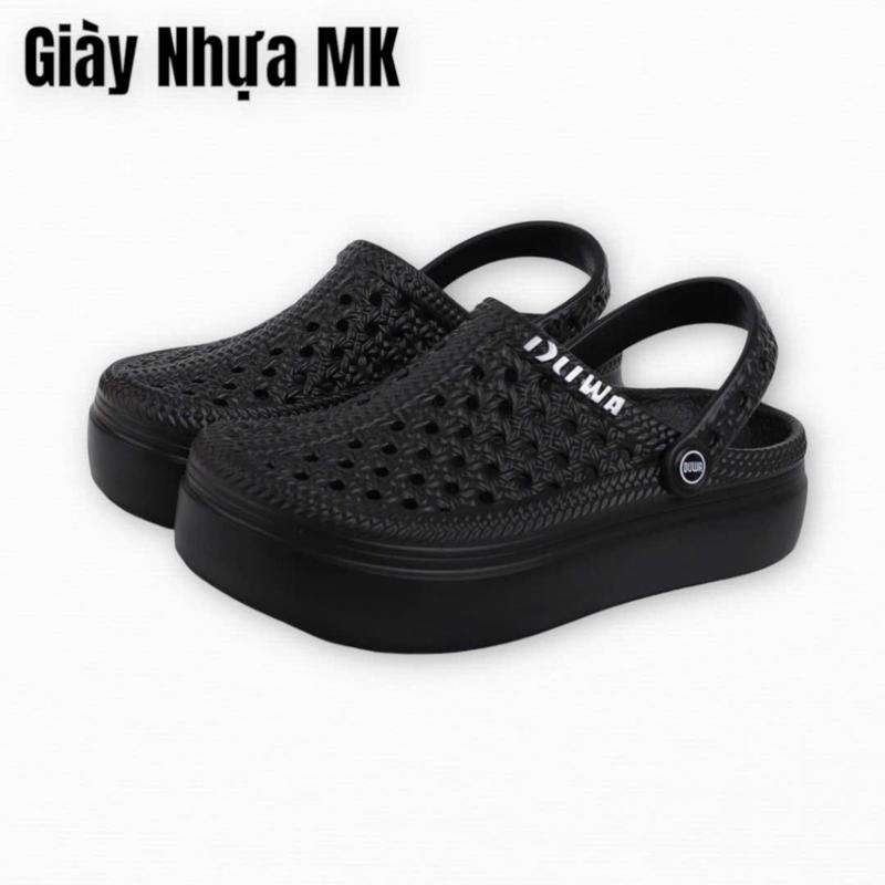 Dép sục nhựa lỗ tổ ong đi mưa nam nữ đế đúc độn 5cm siêu nhẹ - Dép sục cá sấu lỗ thoáng khí đi biển - SL069