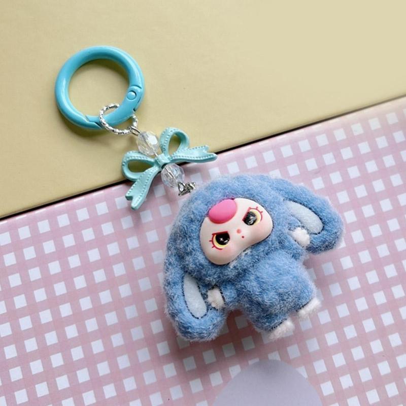 Mặt Dây Chuyền Túi Thắt Nút Hình Bướm, Móc Chìa Khóa Hoạt Hình, Búp Bê 3D, Thích Hợp Để Trang Trí Ba Lô Học Sinh 4