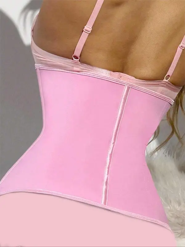Women's Solid Color Hook & Eye Closure Waist Trainer, Tummy Control Shaper, Abdominal Belt, Women's Shapewear for Daily Wear, Waist Trainer Corset, Tummy Tuck Shapewear 4