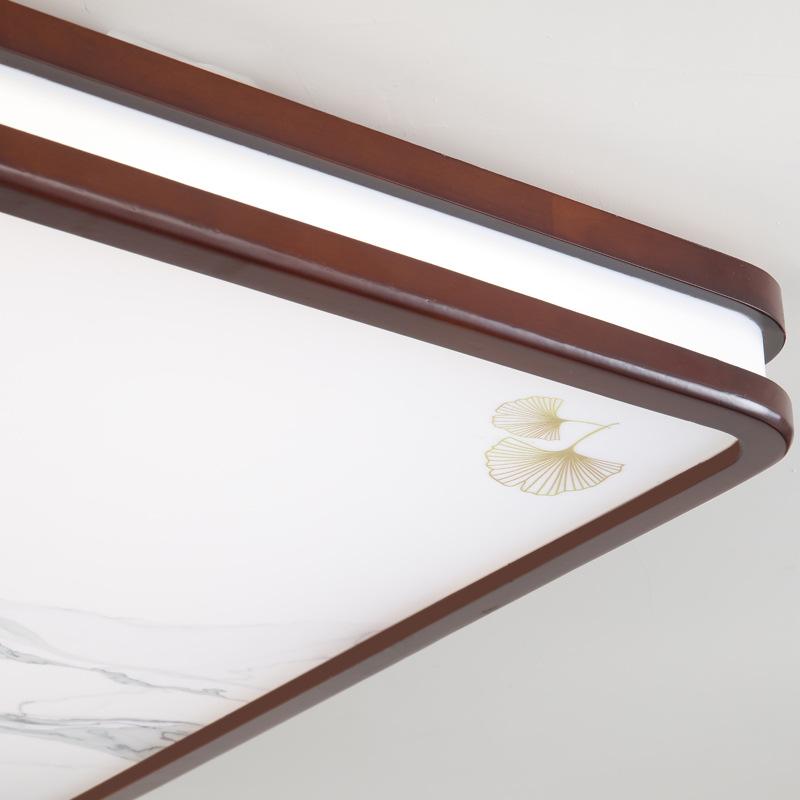 Đèn Trần Phòng Khách Phong Cách Trung Quốc Mới, Chất Liệu Gỗ Nguyên Khối Đèn LED Siêu Mỏng, Màu Sáng Bạch Dương Và Sồi, Thích Hợp Cho Đèn Phòng 3