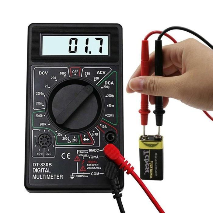 DT830B Multitester Digital + Baterai Avometer Pocket Saku Multi 4