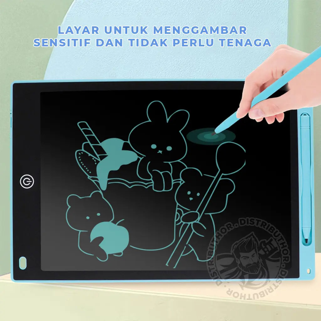 LCD Writing Tablet 8.5 Inch Drawing Pad Portable Papan Tulis Led Pencil ...