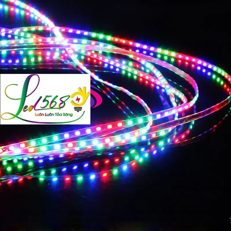 Dây Led dán 12v led đuổi 7 màu bình ắc quy ô tô xe máy chống nước trang trí ngoài trời