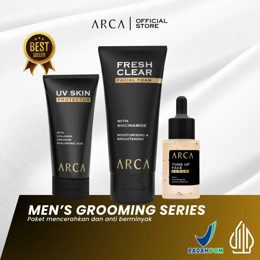 ARCA Men's Grooming Series - Paket Lengkap Skincare Pria