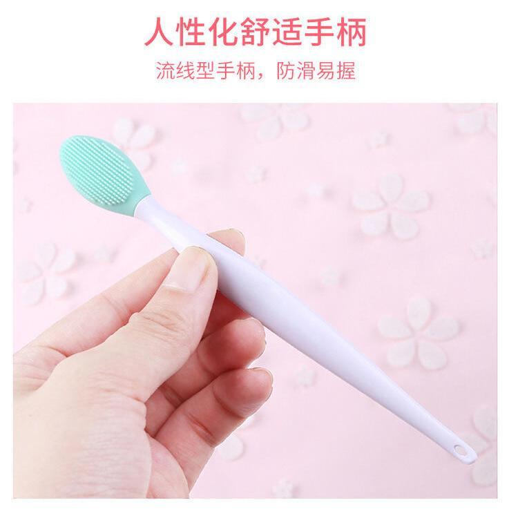 Product Introduction of Silicone Blackhead Lip Double sided Nose Brush Facial Cleansing Stick Makeup Tool Beauty Set 9