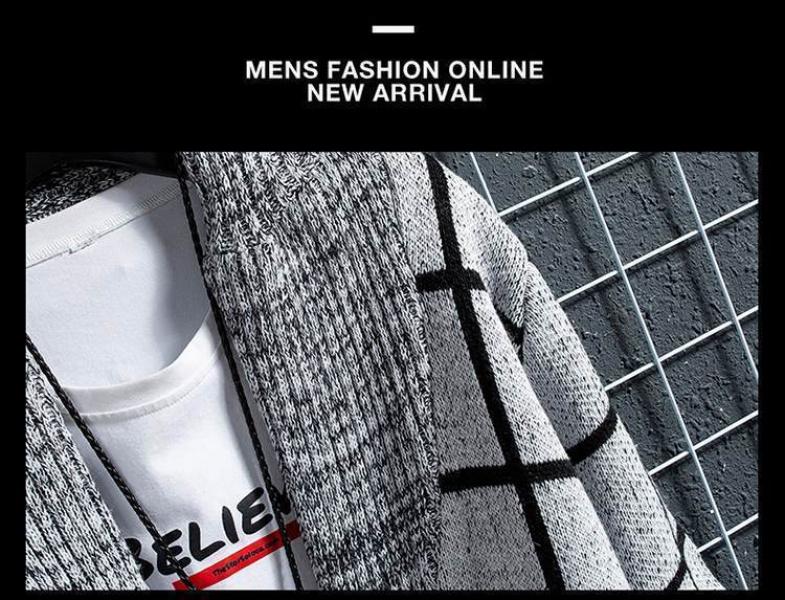 Product Introduction of [1345 People Praise] Knitted Cardigan Thickened Spring and Autumn New Men's Sweater Coat Korean Style Trendy Casual Sweater Autumn and Winter Jacket Parent 22