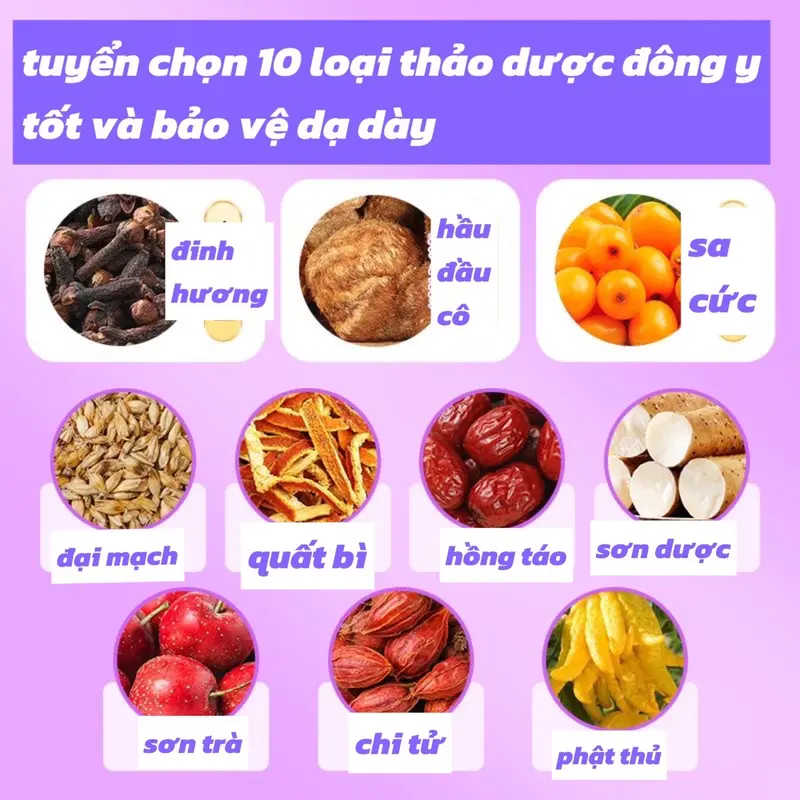 [An Hoà Đường]trà dưỡng dạ dày đinh hương hầu đầu cô trà dưỡng vị bảo vệ vị cho mọi người giảm chuong bụng vị kém miệng hôi .. Tea Nước Trà {M005} 2