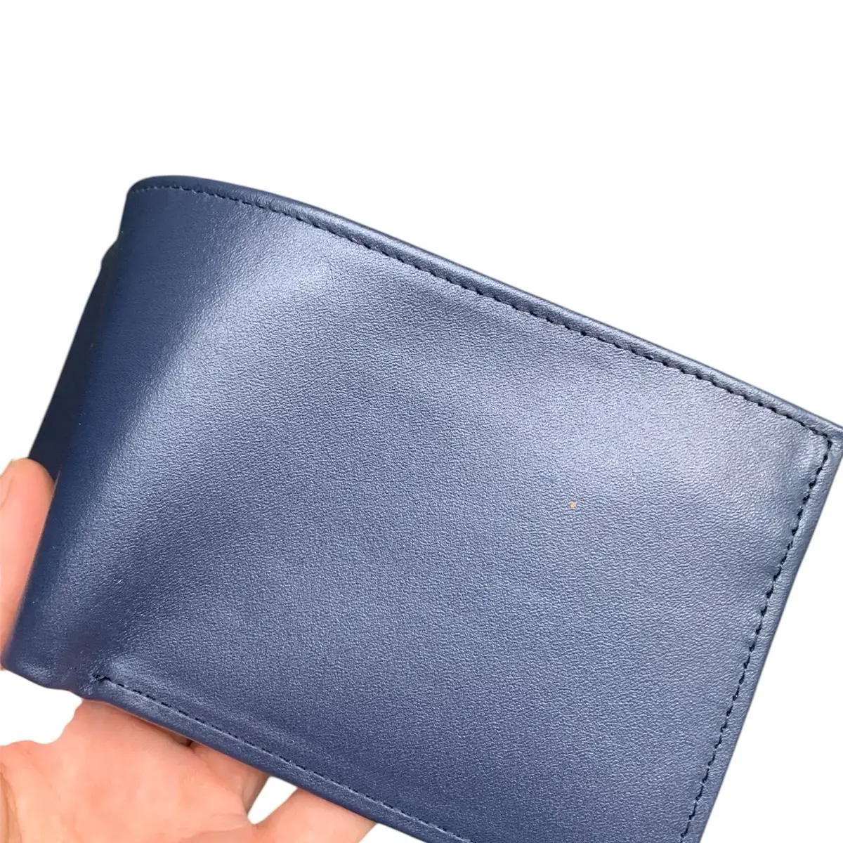Ví da bò xanh navy độc lạ Nam