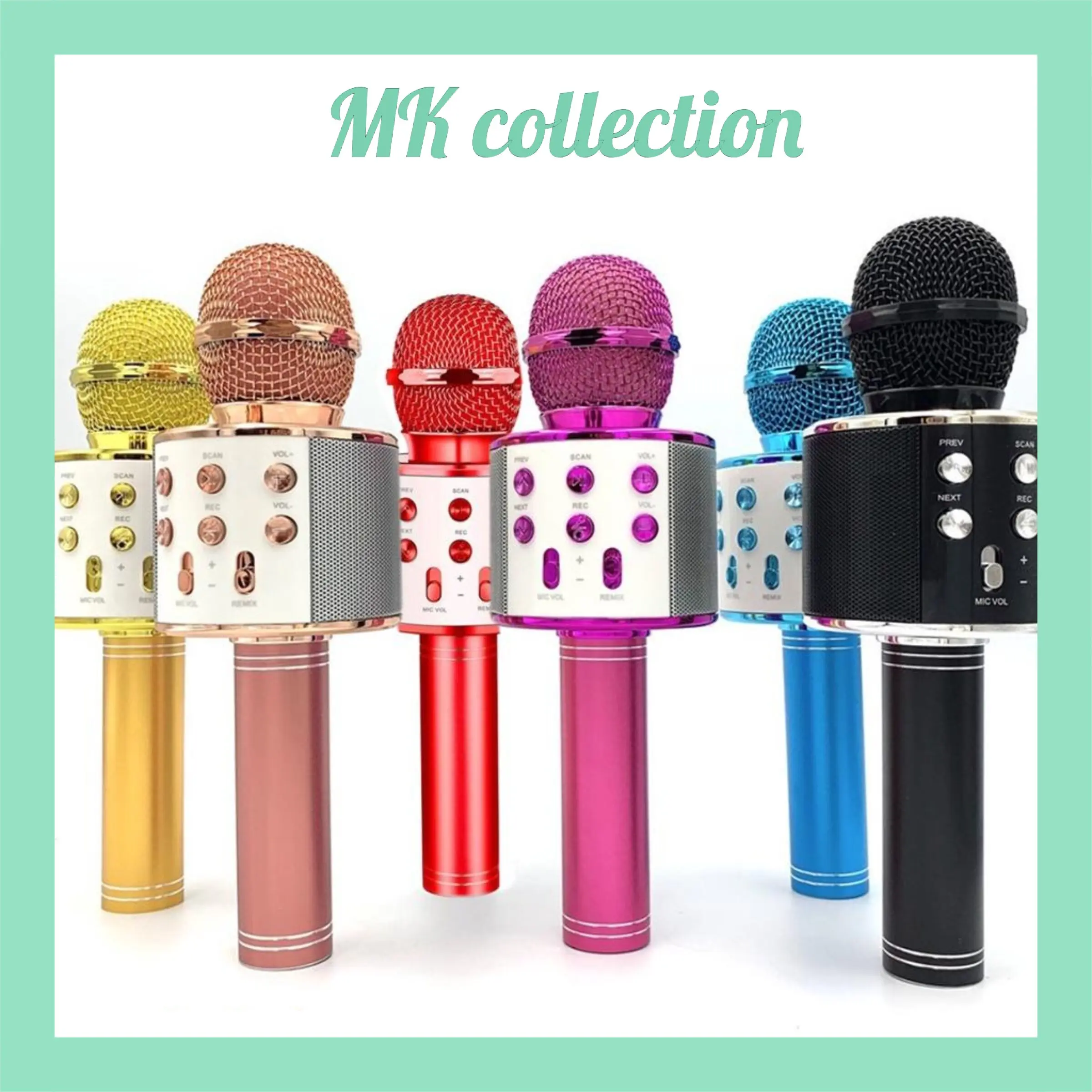 Mic Karaoke Mikrofon Original Wireless Bluetooth Mic Smule ERRLY WSTER W-STER WS858 WS-858 WS 858