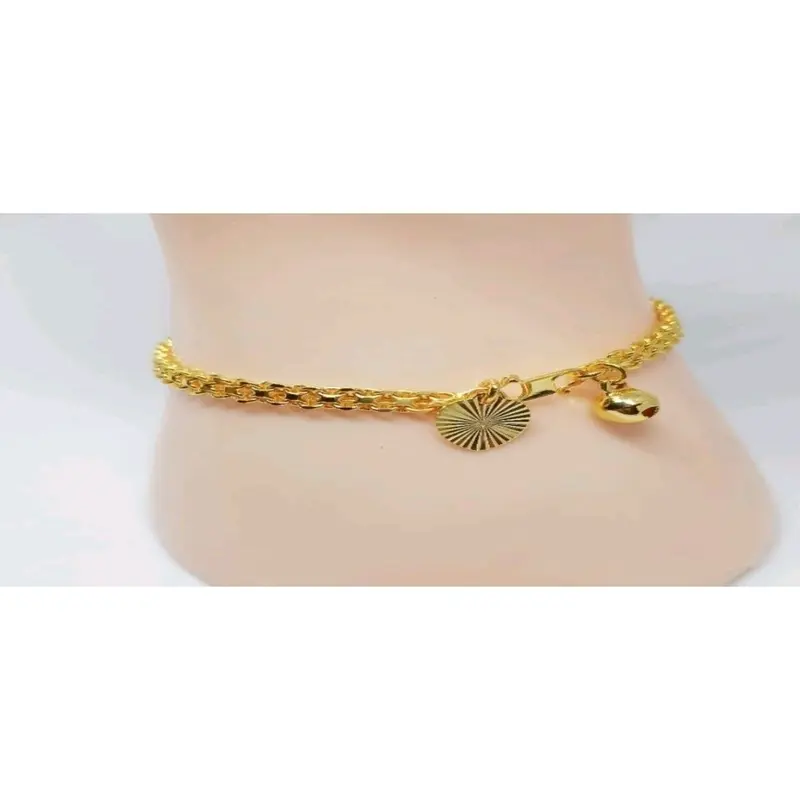 PROMO perhiasan wanita gelang tikar titanium wanita anti luntur anti karat teelaris Gold 6