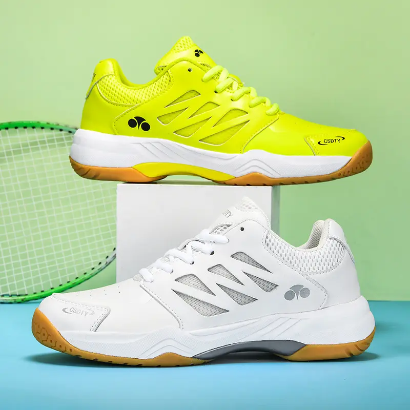 Badminton Shoes for Men Women Indoor Court Pickleball Volleyball Shoes 1 J H 47 36