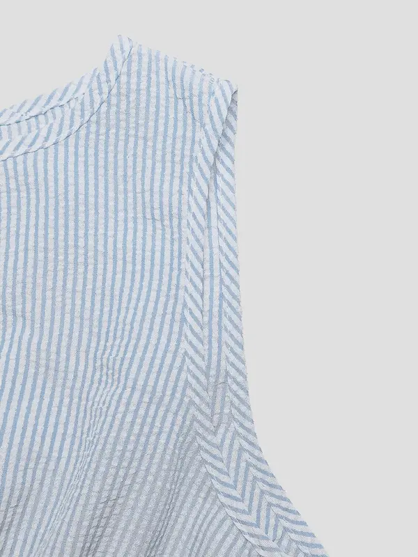 Women's Striped Tank Dress, Casual Sleeveless Short Dress for Summer, Ladies Clothes for Daily Wear 4