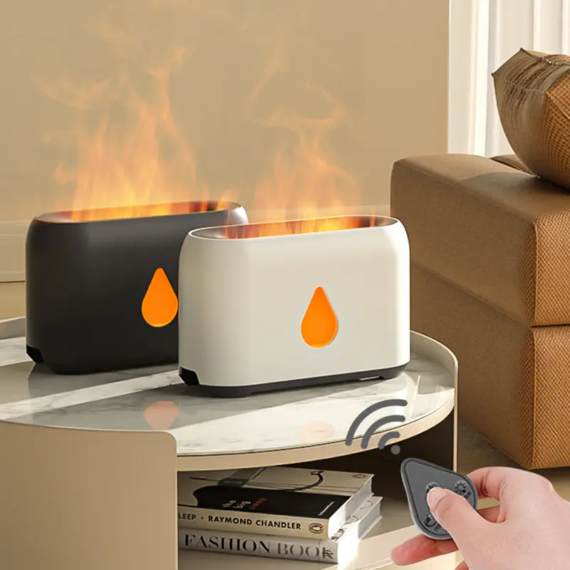 Portable Remote Control Ultrasonic Smart Air Humidifiers Room Aroma Diffuser Humidificador Usb Flame Humidifier