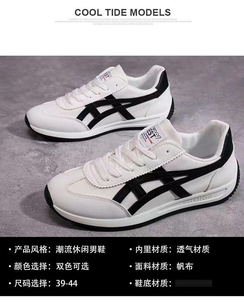Product Introduction of Men's Shoes New Breathable Canvas Shoes Sports Casual White Shoes Student Trendy Cortez Soft Bottom Foreign Trade Fashion Shoes Runner Trainers Boy Training Running Sneakers Footwear 7