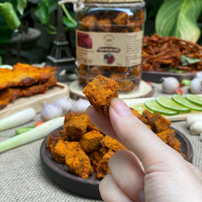 200g khô bò cục (bò viên), snack ăn vặt ngon nhà Mộc Food 3