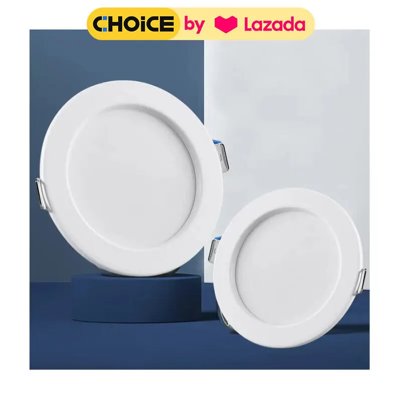 Shunguan 2.5 inch 7 watt (cắt ra 7-8.5 cm) aimo trần bảng điều khiển ánh sáng chèn ánh sáng tròn LED nhúng xuống ánh sáng 1 màu nhiệt độ ánh sáng tại chỗ