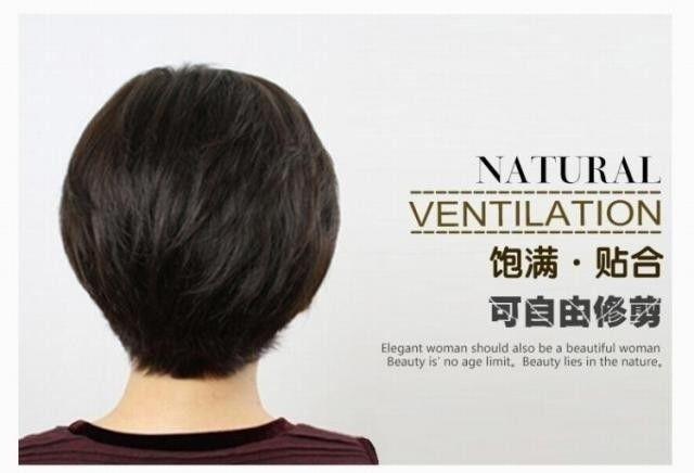 Product Introduction of Wig for Women, Wig for Middle-aged and Elderly Women Wave Wave Head Short Hair Short Straight Hair Bobo Head Wig Korean Style Wig Short Hair Wig 5