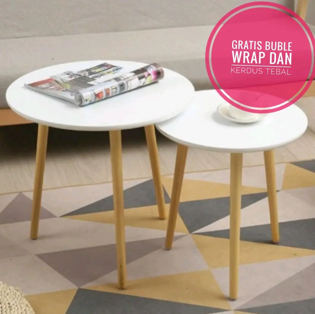 Promo murah meja tamu minimalis meja kamar meja kopi meja ruangan