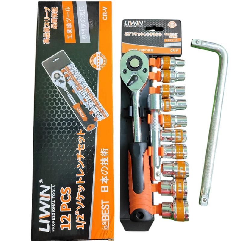 Tặng Tay Siết 1 2 Bộ Tay Siết Tự Động 1 2 Tiếp 8mm Đến 24mm Gồm 12 Chi Tiết