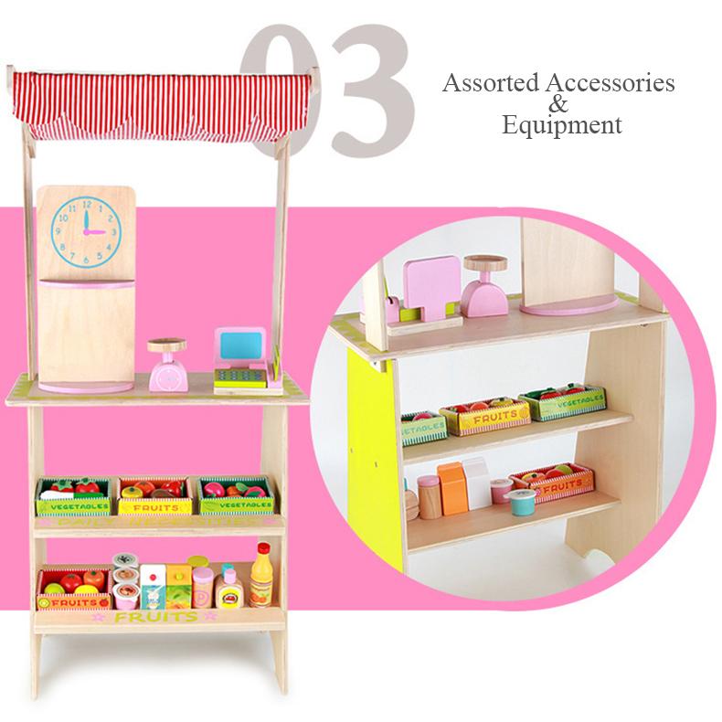 Product Introduction of Wooden Toys Pretend Toy Fruit Vegetable Stall Shop Perfect Birthday Gift For Kids Children Mainan Kayu Sayur Olok-olok Buah-buahan 14