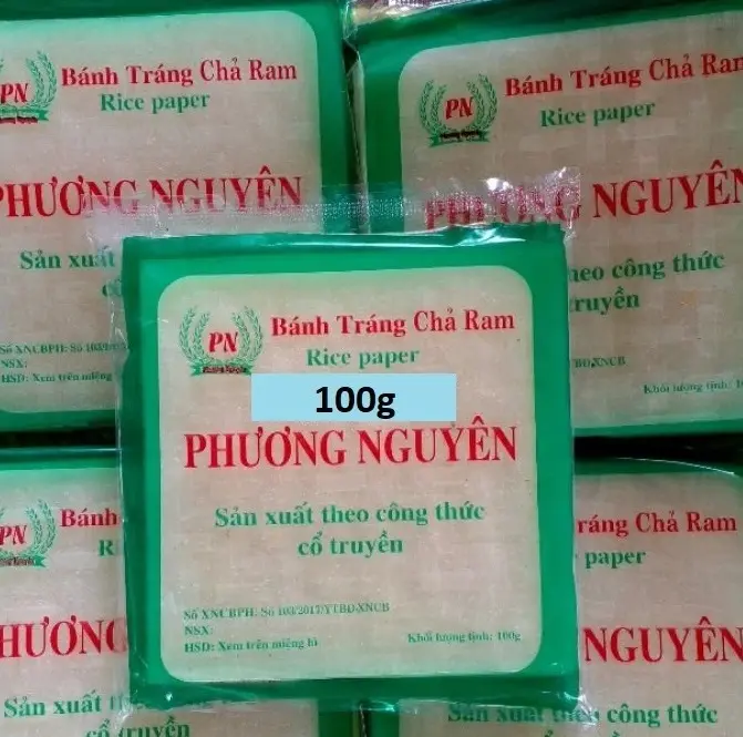 100GR BÁNH TRÁNG CUỐN CHẢ RAM CHẤT LƯỢNG LOẠI 1 - BÁNH DỄ CUỐN HÀNG CHÍNH HÃNG