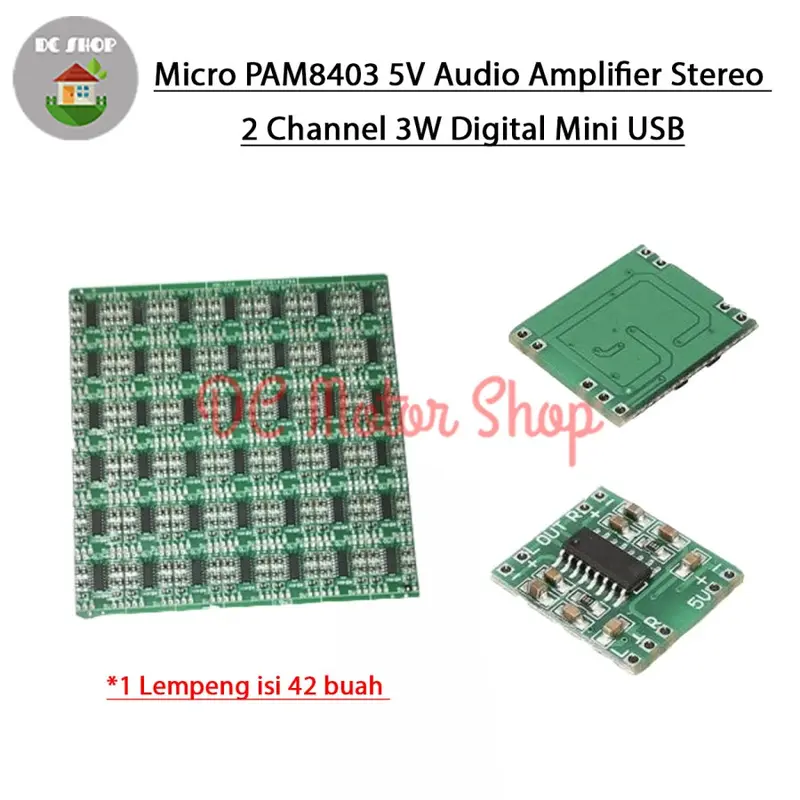 Micro PAM8403 5V Audio Amplifier Stereo 2 Channel 3W Digital Mini USB 2