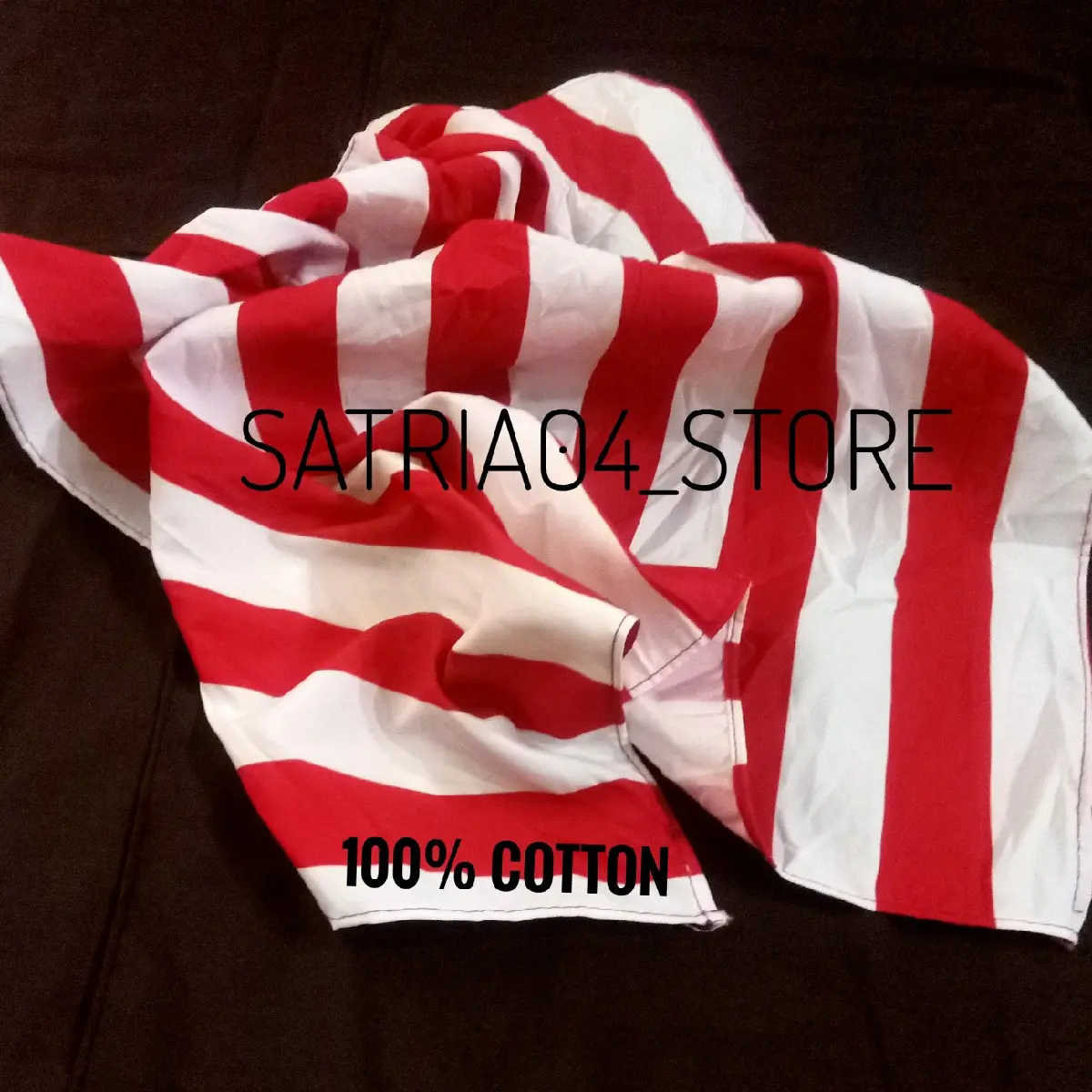 slayer merah putih ukuran 80x80cm bandana bando syal masker kain