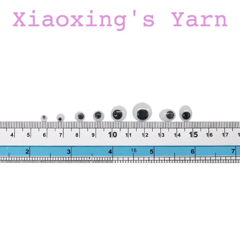 【hi toy】 Mắt thú nhựa lúc lắc dán đủ size hình tròn làm búp bê, thú bông thủ công DIY | Xiaoxingyarn 1