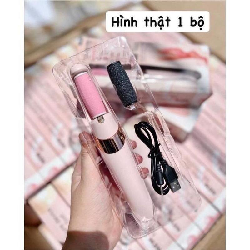   Vip Máy chà gót chân sạc pin 2 đầu mài tiện lợi tẩy tế bào chết hiệu quả tại nhà. 