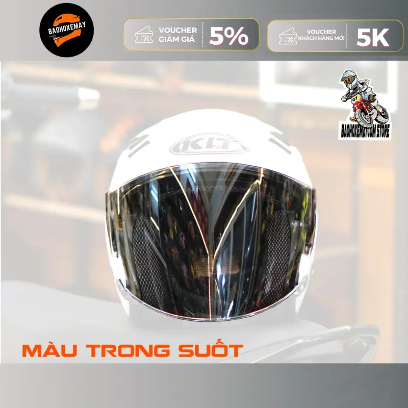 Kính  Revo Thay Thế Mũ KYT Venom, KLT Hyper – Chống Bụi, Chắn Gió, Đa Dạng Màu Sắc 1