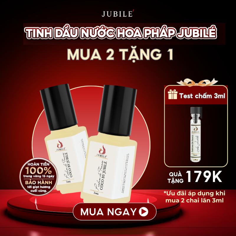Good girl by Jubilé - Tinh dầu nước hoa Pháp Jubilé  3 - 5 - 12ml dạng chấm - lăn - xịt nước hoa Nữ  Women Perfume