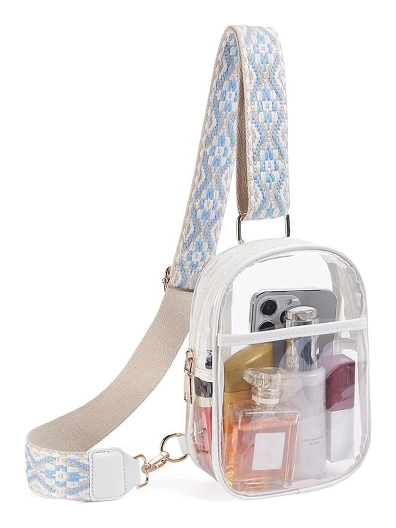 Product Introduction of Women's Ethnic Pattern Crossbody Bag, Fashionable Crossbody Bag with Pocket, Casual Versatile Shoulder Bag for Daily Used 5
