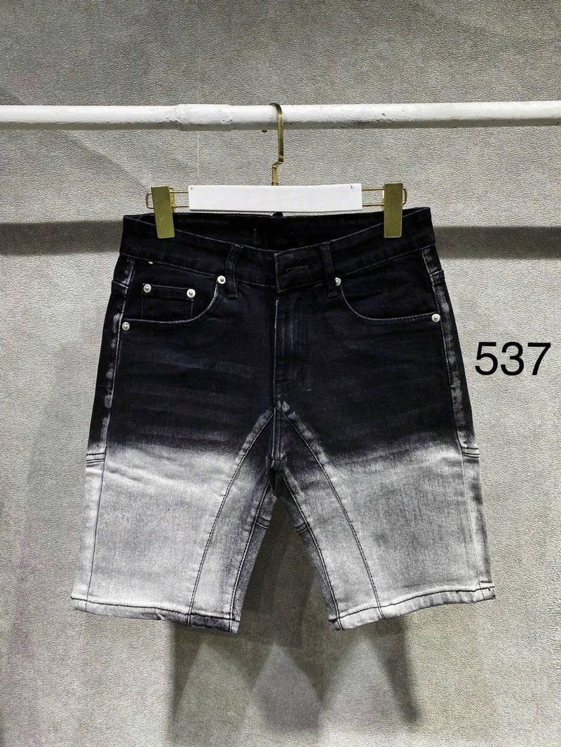 Product Introduction of Quần short jean nam đen loang wash 2 đáy rách xước vẩy sơn phong cách trẻ trung mẫu mới 10