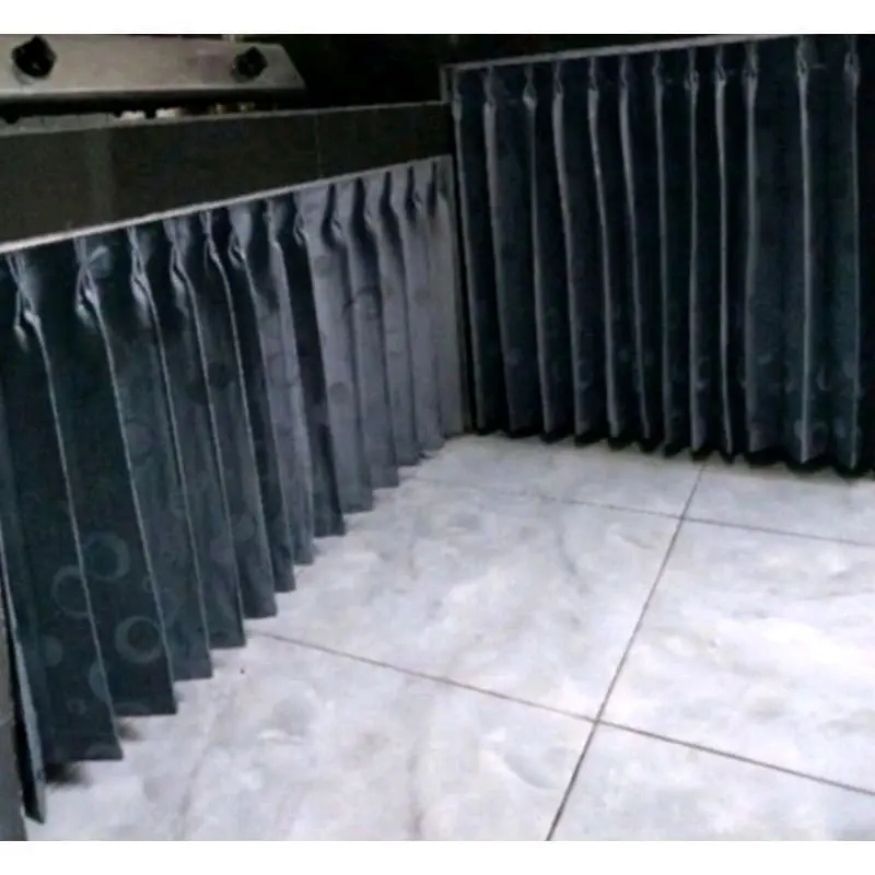 Gorden kolong Dapur Model plisket lepitan Gorden meja kompor Model cantol kaitan Kawat S kota slambu  dapur 0