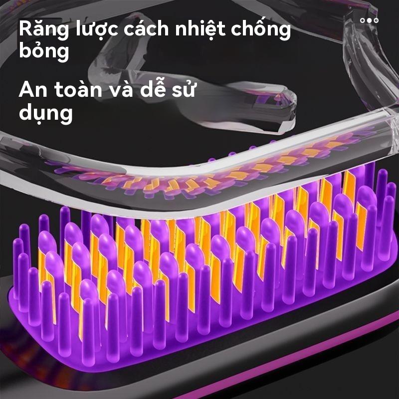 Lược Ion Âm Duỗi Tóc Không Dây, Màn Hình Số, 3 Mức Nhiệt Độ, Tạo Kiểu Tóc Nhanh, Mái Tóc Mượt Mà 8