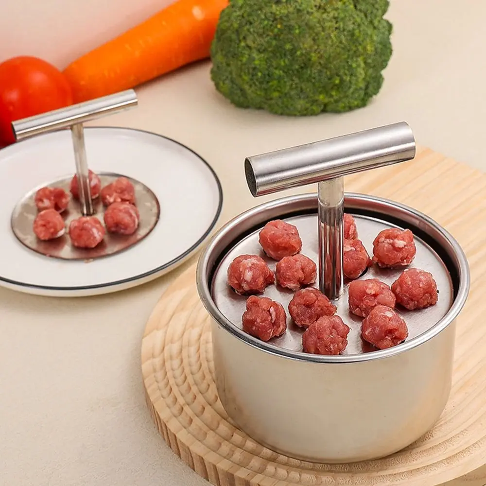 Máy Làm Thịt Viên Bằng Thép Không Gỉ, Hàng Mới Về, Nấu Nhanh, 6 / 12 Quả Thịt Viên, Dụng Cụ Định Hình Thịt Viên, Thủ Công, Đa Chức Năng, Thích Hợp Làm Đồ Dùng Nhà Bếp
