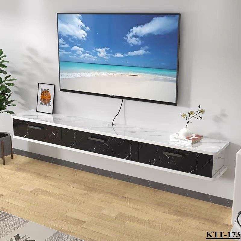 Kệ tivi treo tường KTT-173(lắp sẵn) cho phòng khách, phòng ngủ, kệ decor .Gỗ MDF lõi xanh chống ẩm nhập khẩu Thái Lan