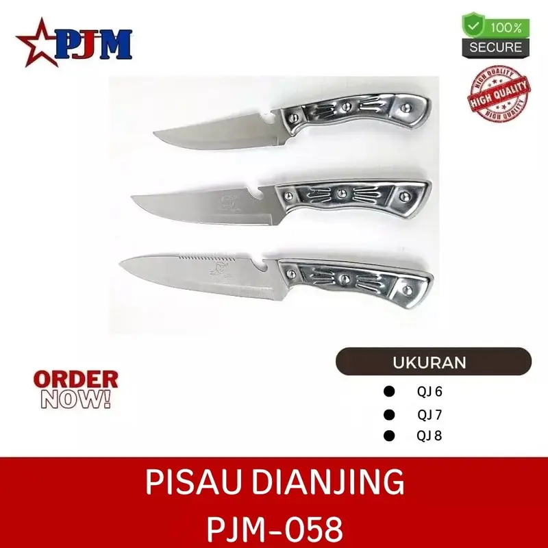 PISAU Dianjing Ukuran 6 7 & 8 /TERMURAH Pisau Tajam/Pisau Dapur/Pisau Dapur Stainless Steel Kitchenware 0
