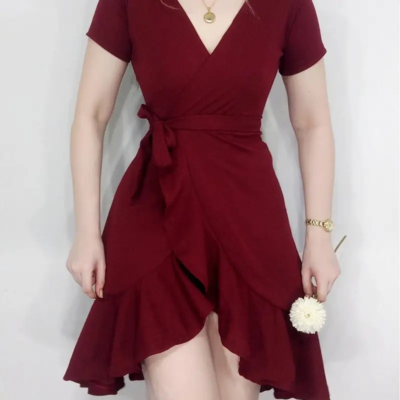 TG LUNA RUFFLES BELTED CASUAL DRESS CLASSY FASHIONABLE EVENT DRESS FOR  WEDDING GRADUATION PROM DEBUT DRESS UNIQUE STYLISH DESIGN CREPE FABRIC  COMFORTABLE TO WEAR - TikTok Shop Philippines