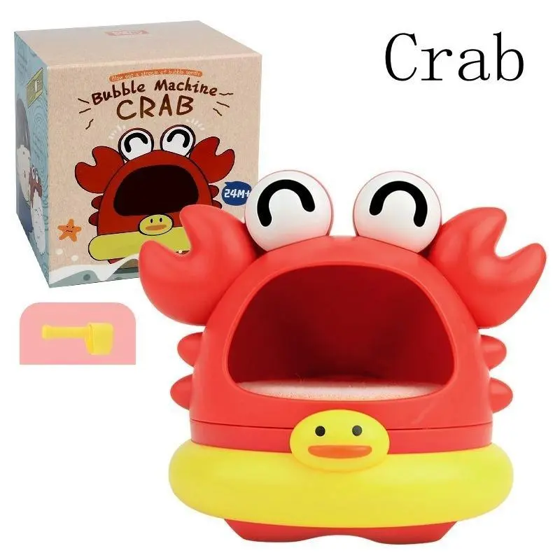 Crab & Shark Design Bubble Blower Toy, Cartoon Crab & Shark Bubble Maker Toy, Bubble Making Machine Toy, Sensory 6