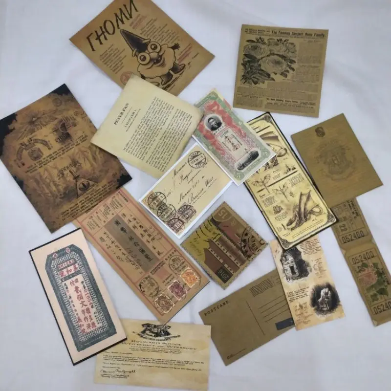 [DiayuDecor] Jurnal Scrapbook Vintage | Scrapbooking Kertas Retro | Poster Dinding VIntage 4