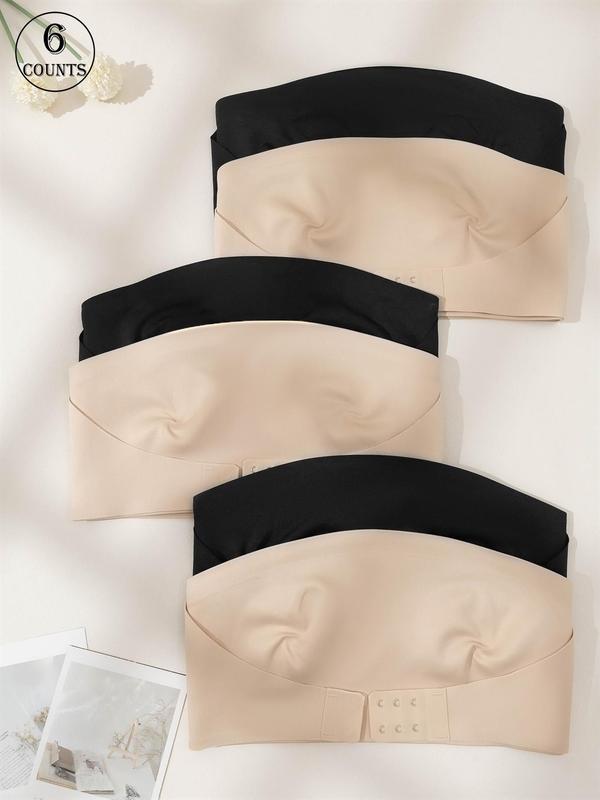 Women's Solid Color Wireless Strapless Bra, Breathable Comfortable Bra, Women's Lingerie for Daily Wear 5